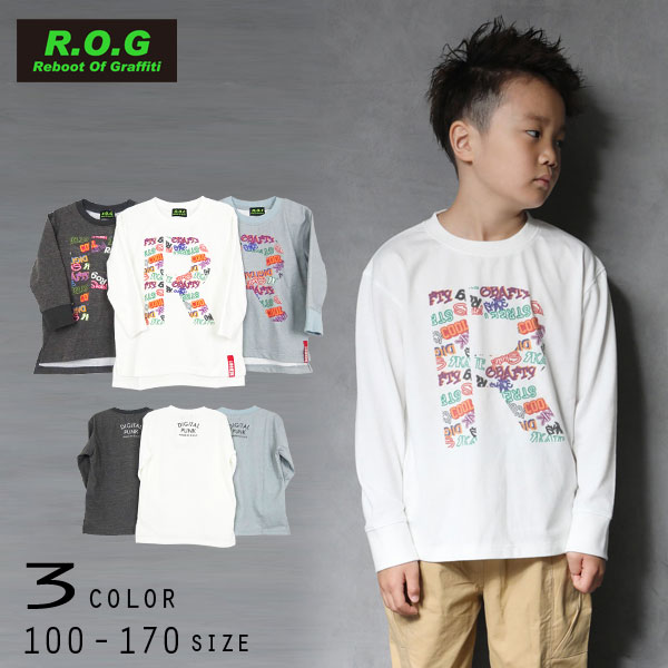 【20%OFFSALE】R.O.G Reboot(リブート)RロゴビックロングＴシャツ【メール便送料無料】